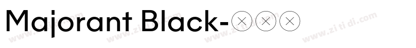 Majorant Black字体转换